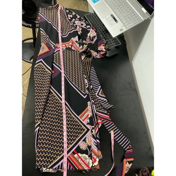 EMME MARELLA Dress Printed Belted Multicolor Dress sz. IT48  US 12 - Picture 10 of 11